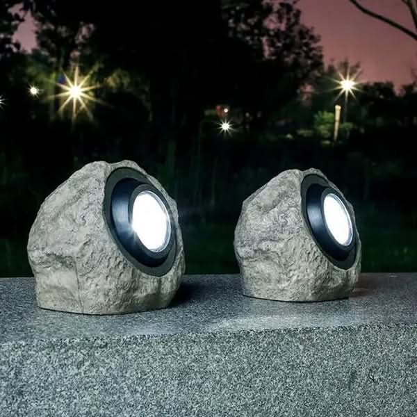 Skanto | Solar Rock Light – LED Hage Stein Lampe