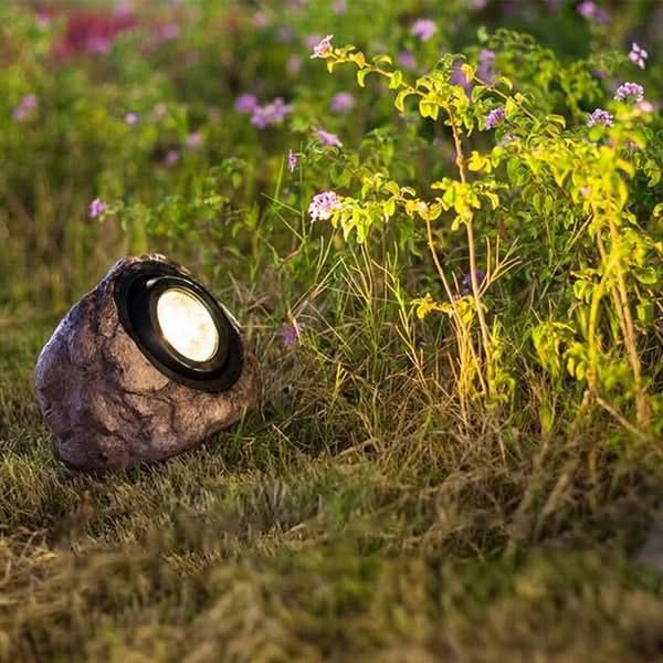 Solar-Steinleuchte – LED-Gartensteinlampe