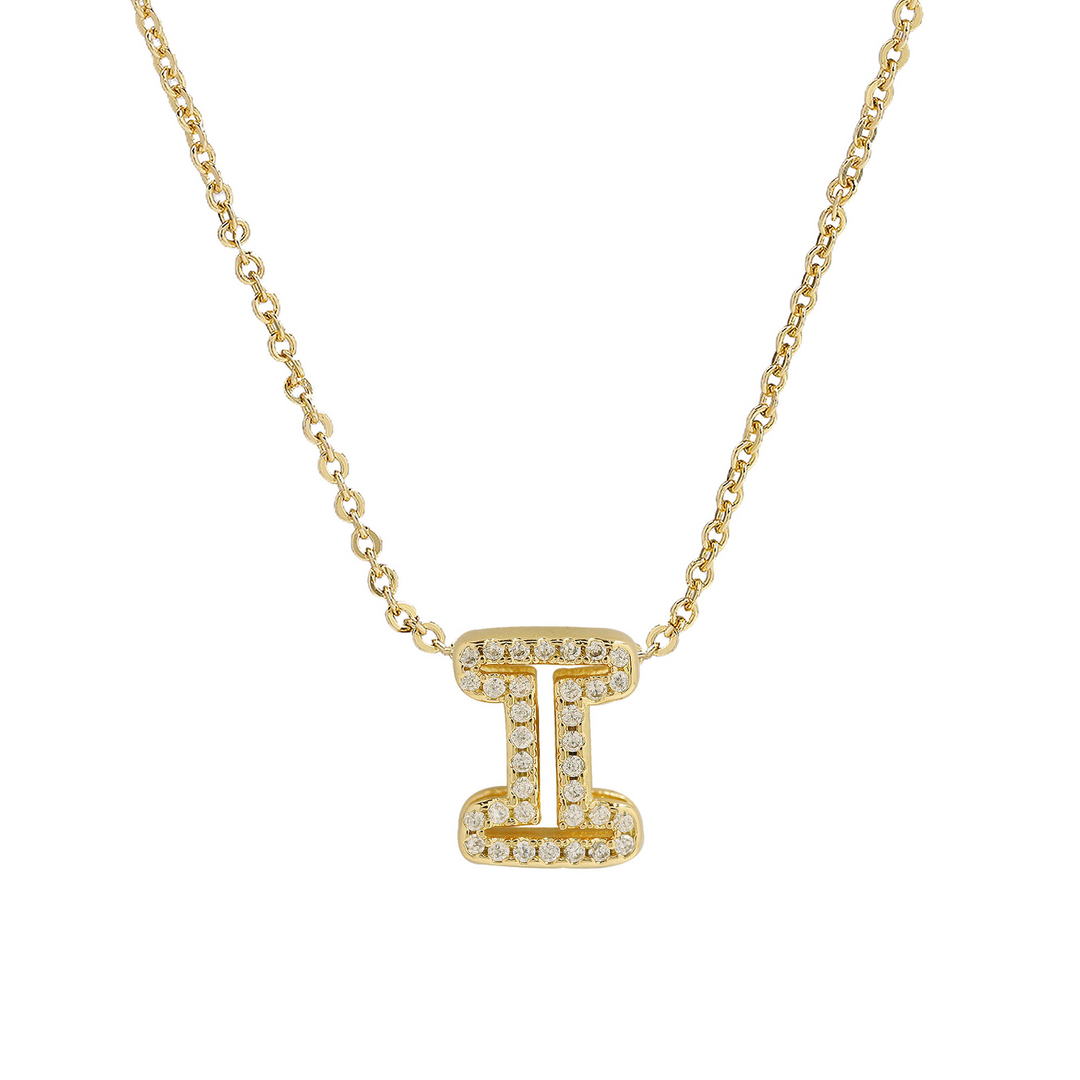 Skanto | Blændende Diamant Initial Halskjede