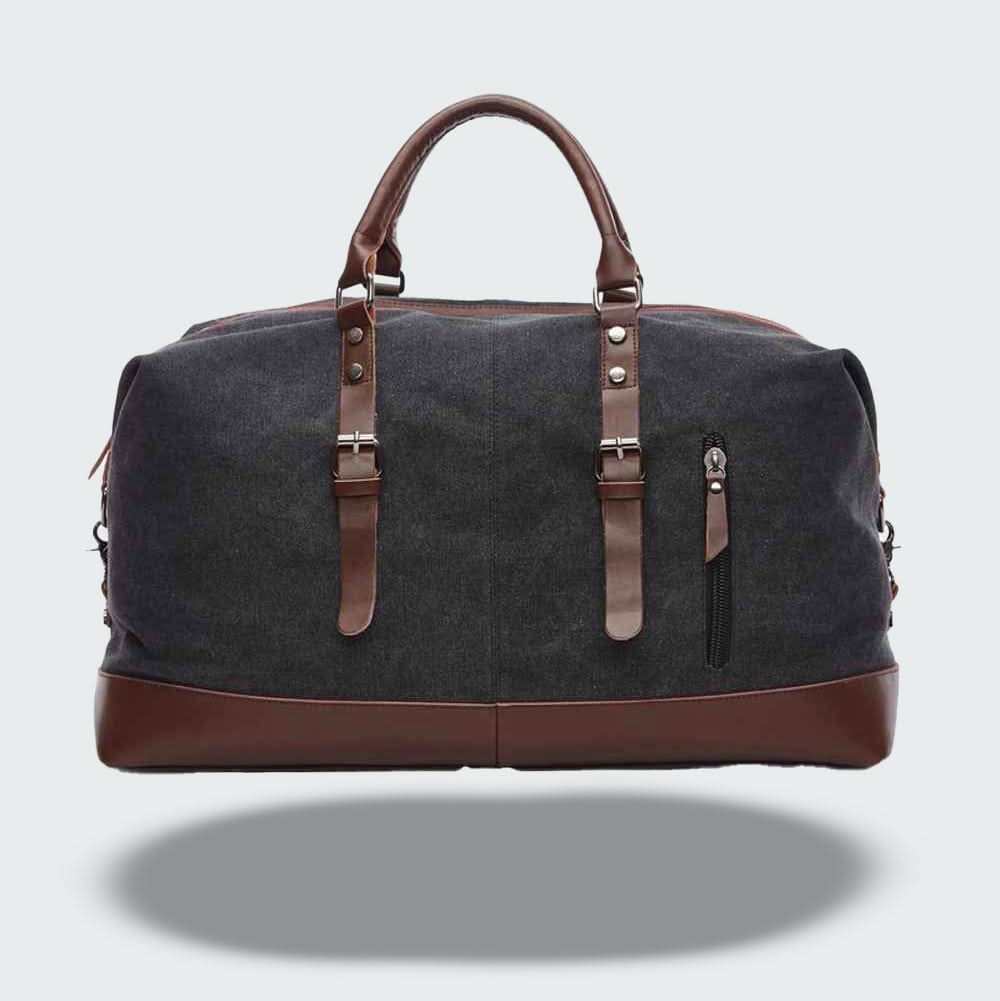 Skanto | Reise-Duffelbag i Vokset Canvas – Robust og Vanntett med Lærdetaljer