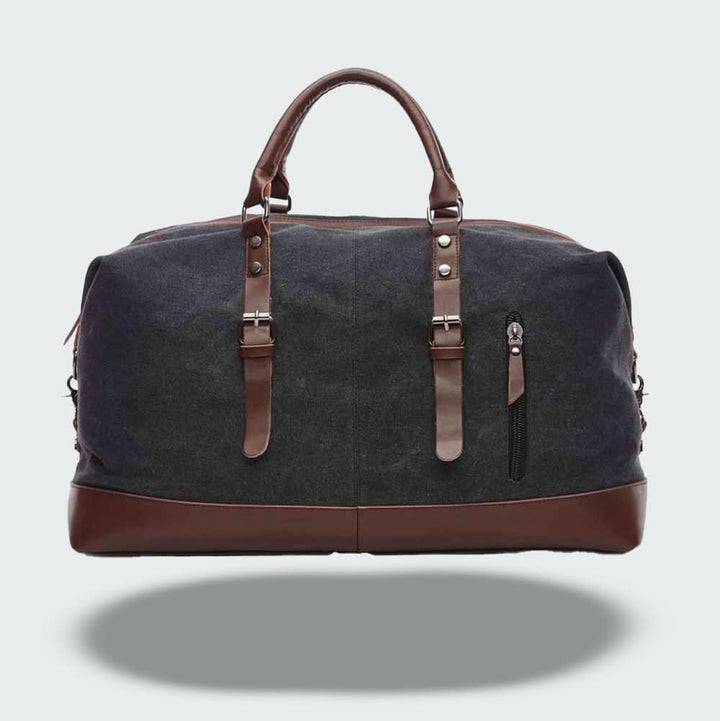 Skanto | Reise-Duffelbag i Vokset Canvas – Robust og Vanntett med Lærdetaljer