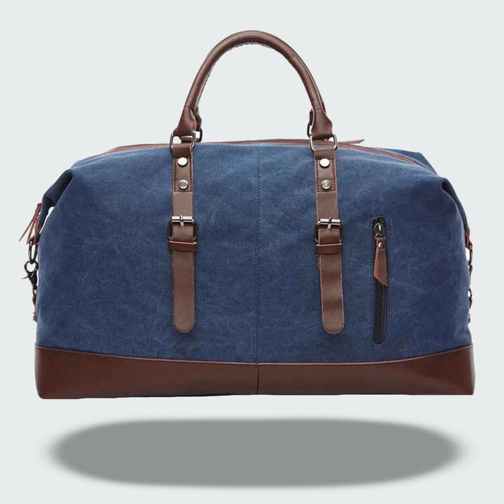 Skanto | Reise-Duffelbag i Vokset Canvas – Robust og Vanntett med Lærdetaljer