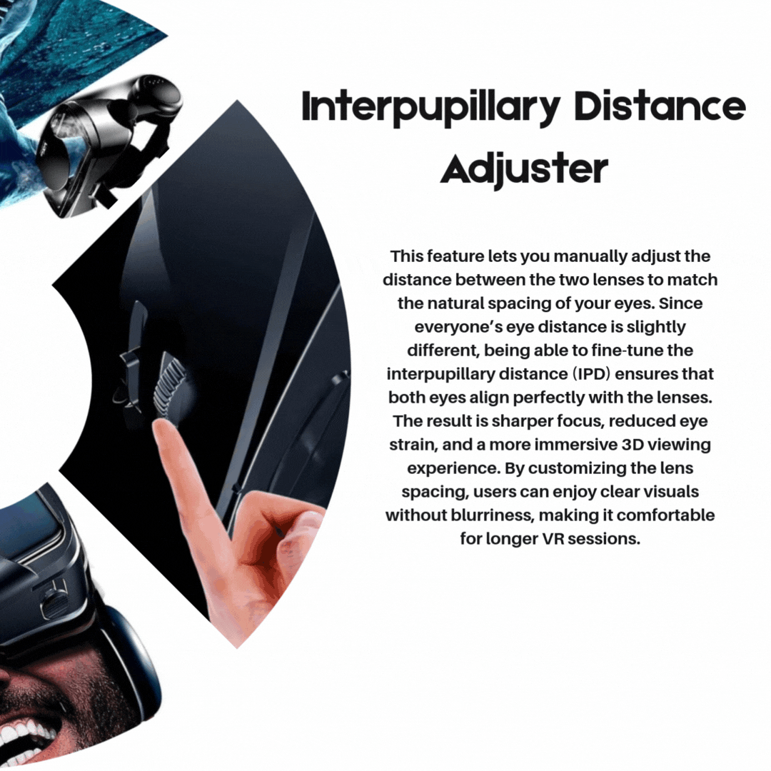 VISIAX – 3D-VR-Brille med Kopfhörern og Controller