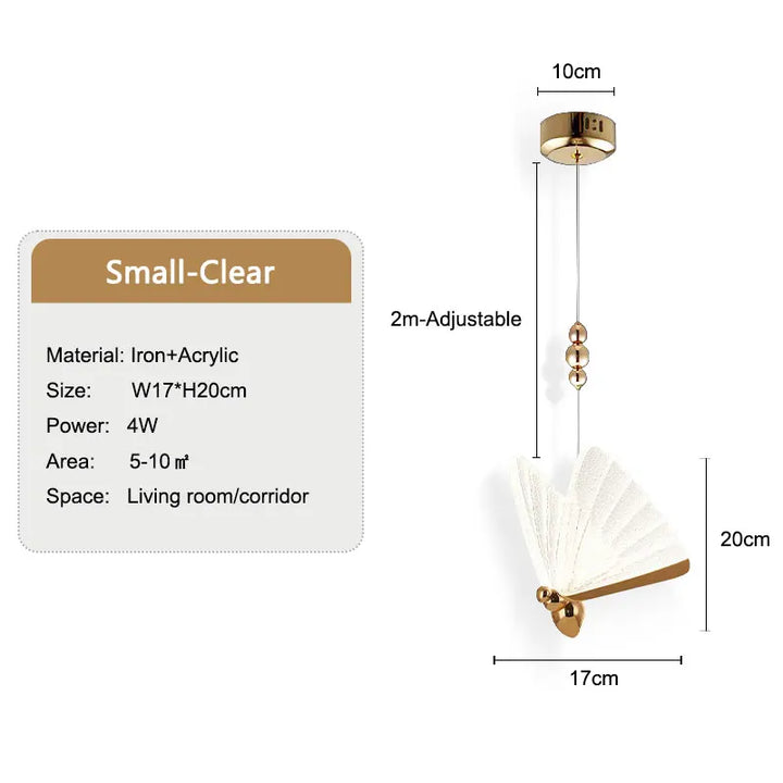 LumeFly – Butterfly LED Pendellampe med Varmt Lys | Skanto