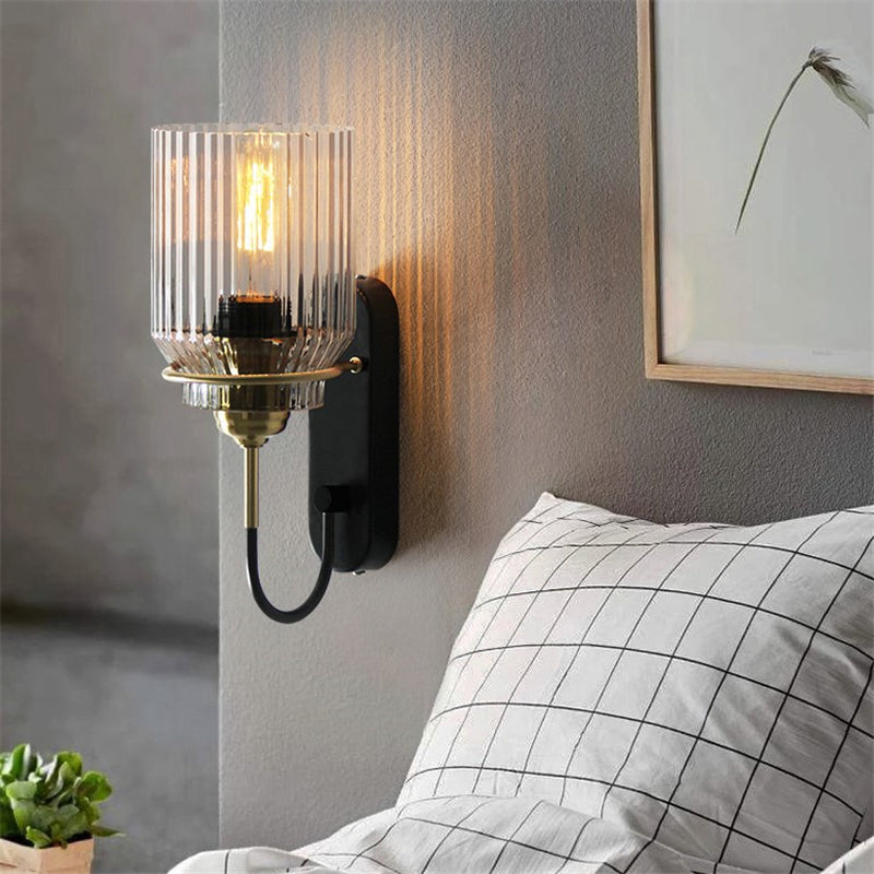 Industriell Glass Trakt Wall Lampe | Skanto