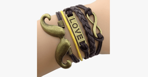 Skanto | Infinity Love Mustasje Armbånd