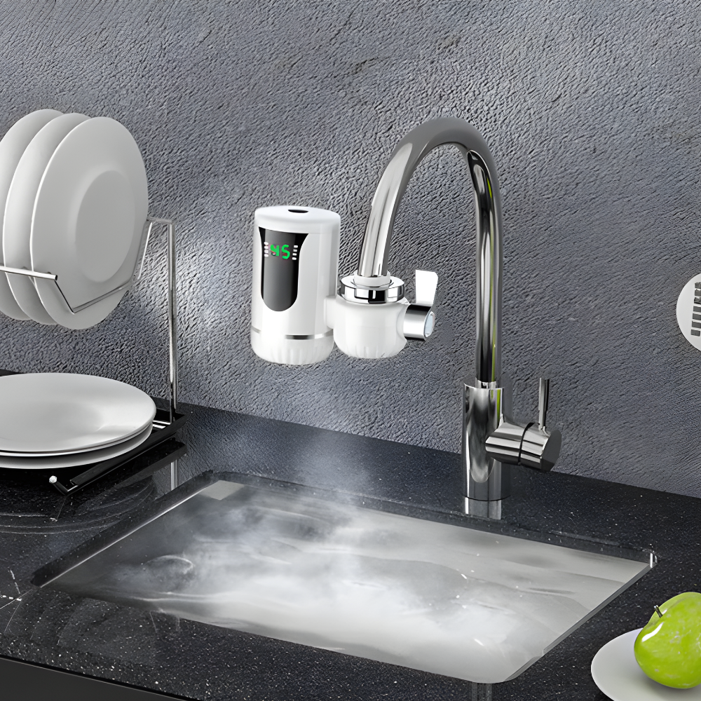 Skanto | Instant Electric Water Heater Faucet Rask Varme Digital Skjerm