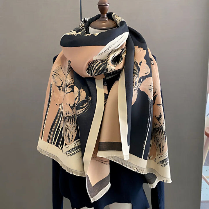 Skanto | Iris Floral Myk Skjerf Sjal