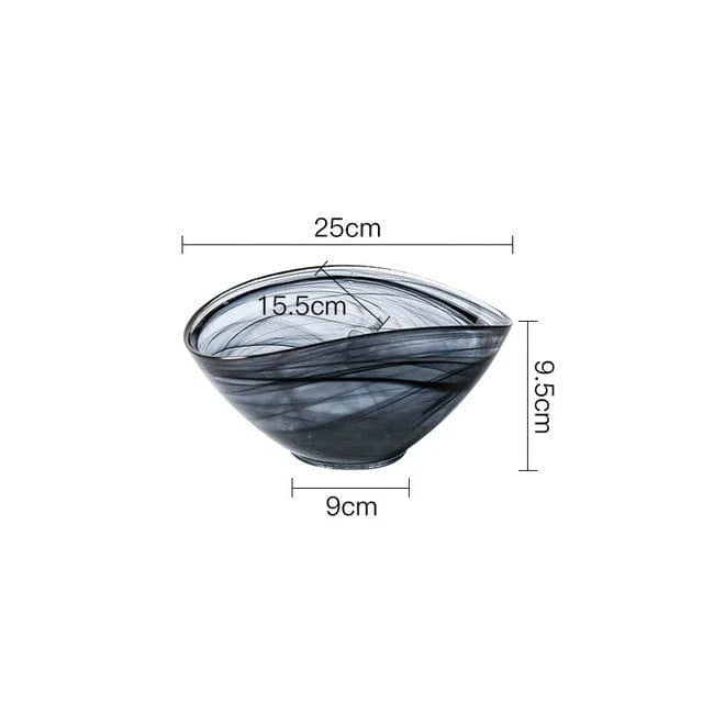 Uregelmessig Glass Salatbolle Skanto