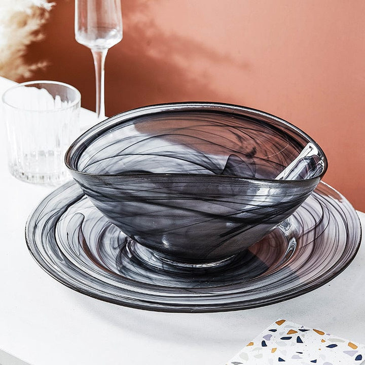 Uregelmessig Glass Salatbolle Skanto