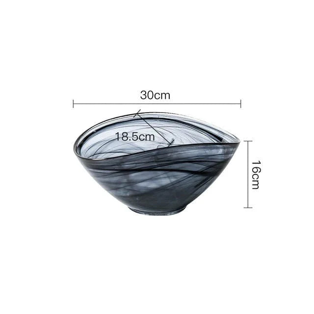 Uregelmessig Glass Salatbolle Skanto