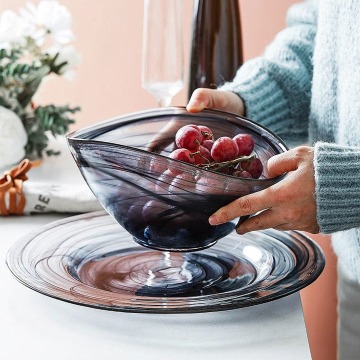 Uregelmessig Glass Salatbolle Skanto