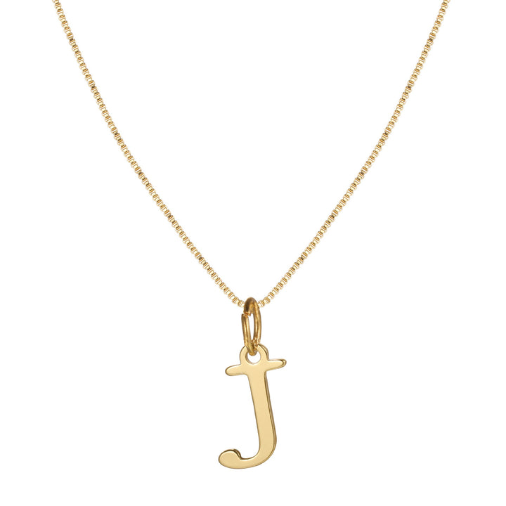 Skanto | 14k Minimal Serif Initial Halskjede