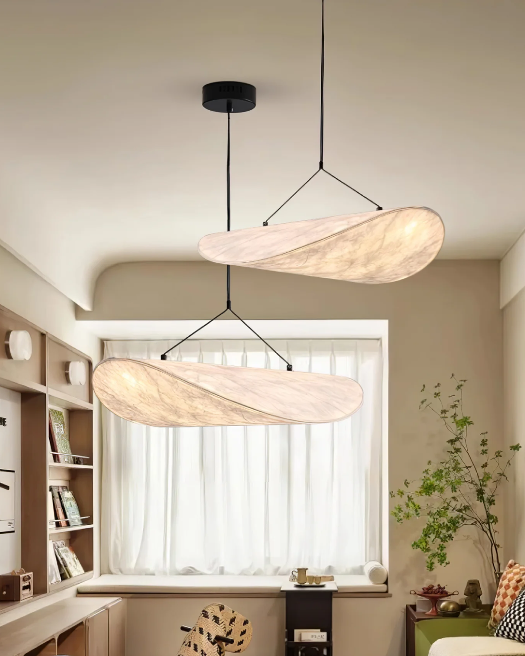 Skanto | Subtil Japandi Lampe med Lyskollaps Effekt