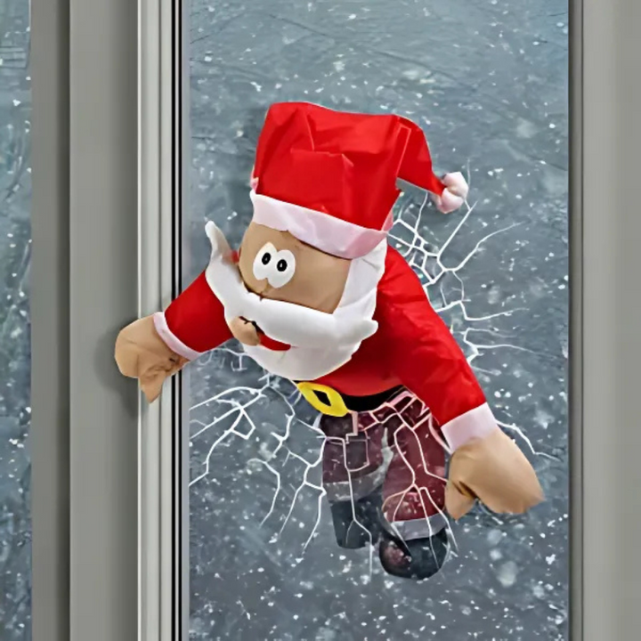 Skanto | WindowFest | Jule-vindu dekorasjon Santa reinsdyr festdekorasjon