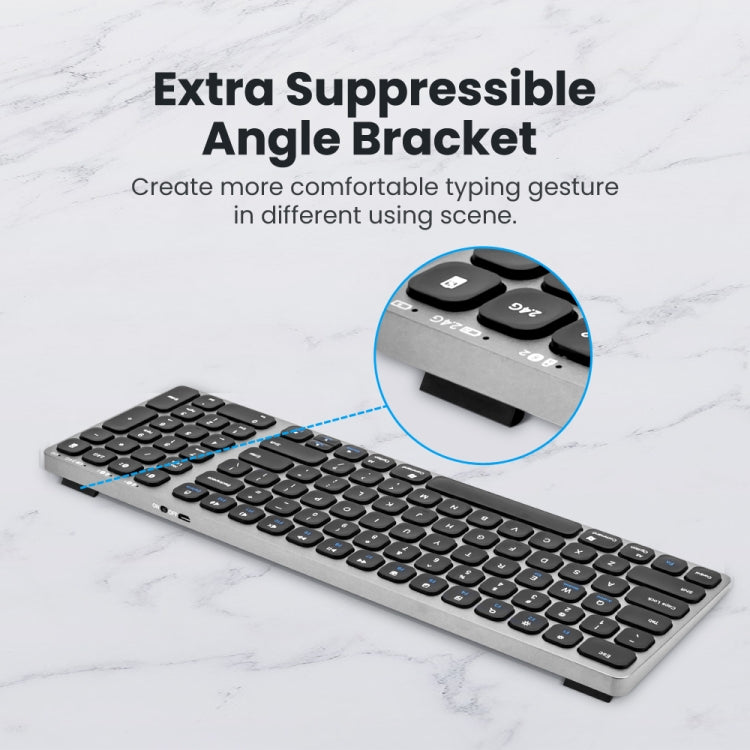 Skanto | K4500 Trådløst Bluetooth Tastatur + Tre-modus Stille Lademus Sett