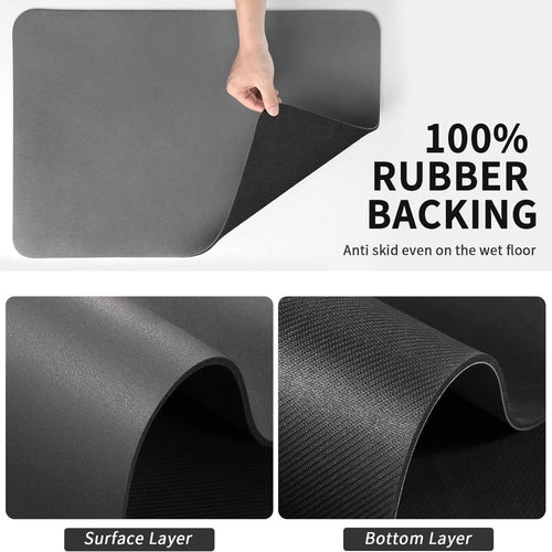 Skanto | Hurtigtørkende Kjøkken Dreneringsmatte – Ultra Absorbent & Hygienisk Diatomitt Tallerkenmatte