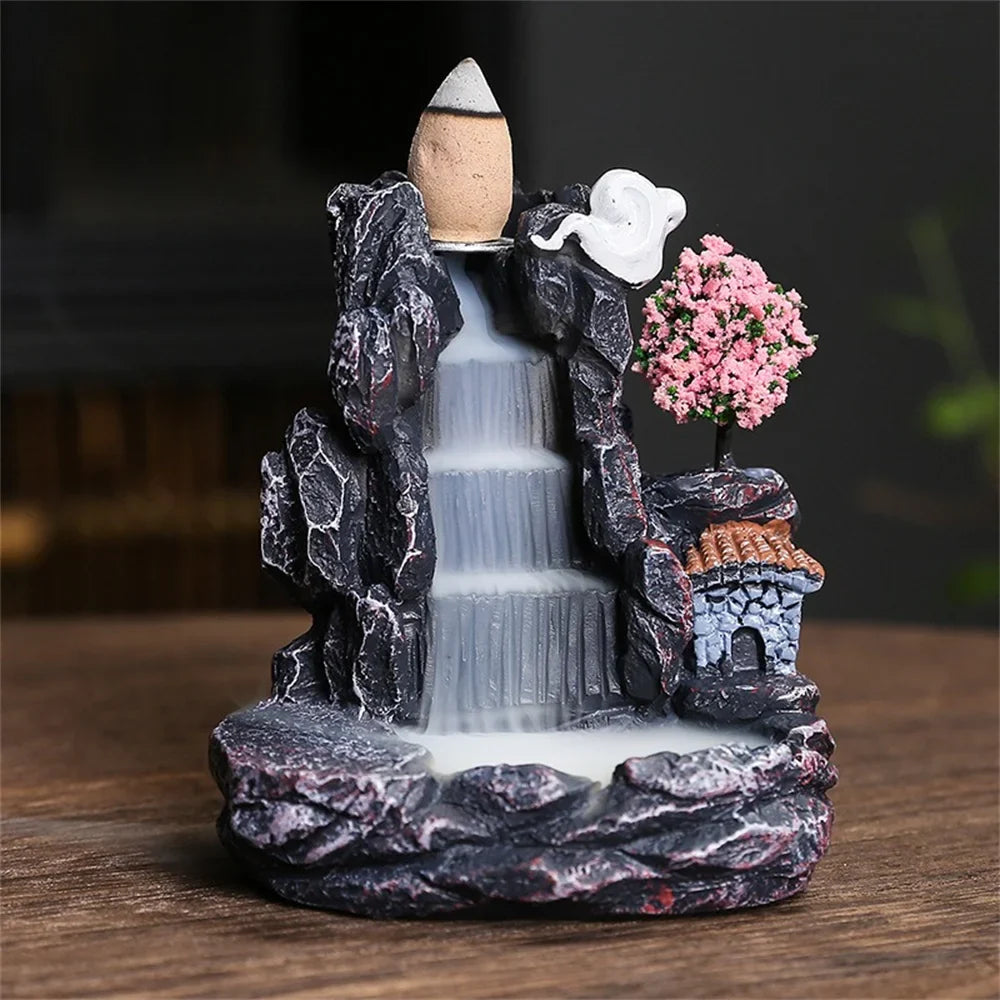 Skanto | Waterfall Røkelsespinner for Aromaterapi og Dekorasjon – Stilig Element Laget av Naturlige Materialer