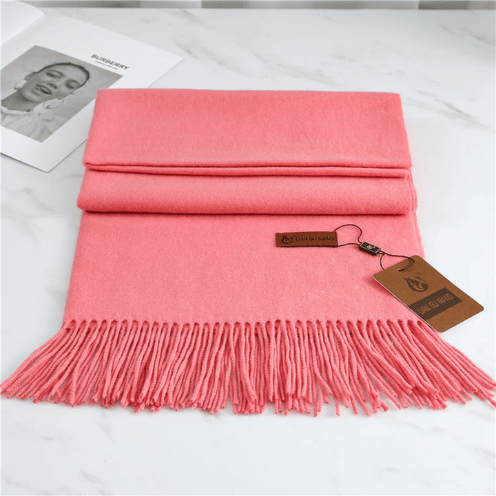 Skanto | Cashmere skjerf med dusker for varme og eleganse