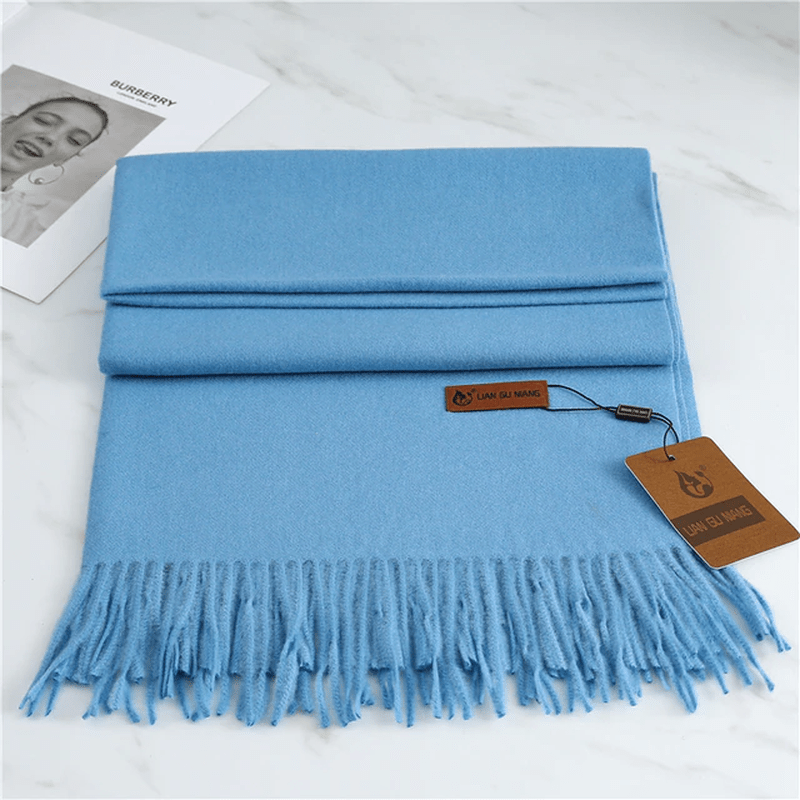 Skanto | Cashmere skjerf med dusker for varme og eleganse