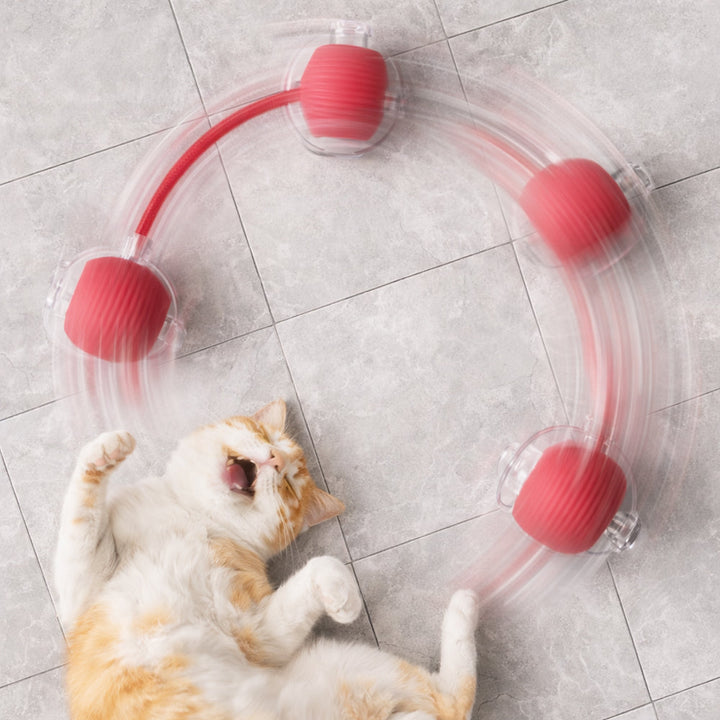 Smart interaktiv kattball med snor | Skanto