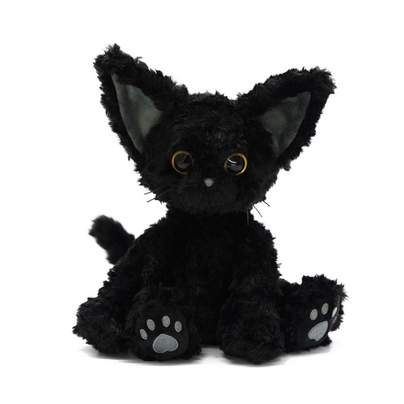 Kawaii svarte katt kosedyr stoffdyr