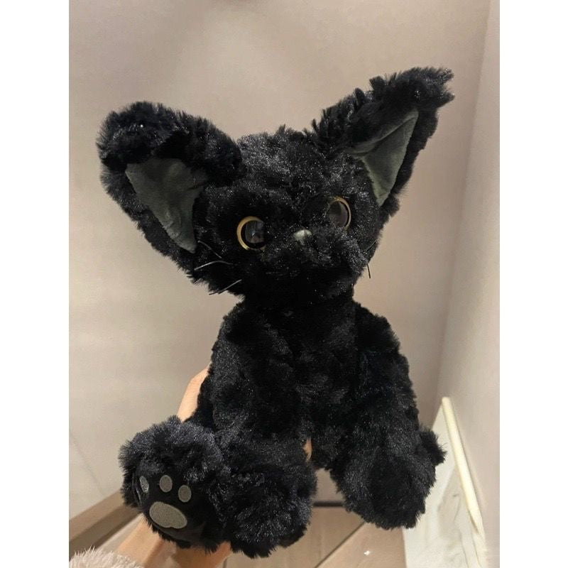 Skanto | Kawaii svart katt kosedyr stuffed animal