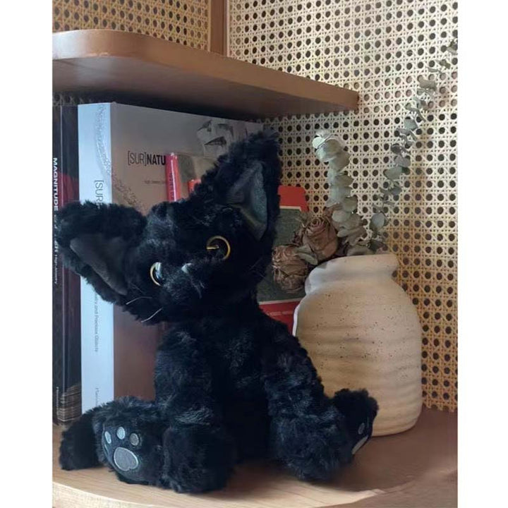 Skanto | Kawaii svart katt kosedyr stuffed animal