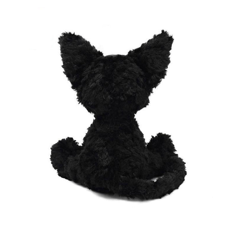 Kawaii svarte katt kosedyr stoffdyr