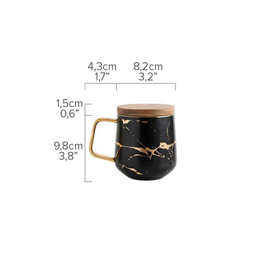 Kintsugi Nordic Keramisk Høy Kopp | Skanto
