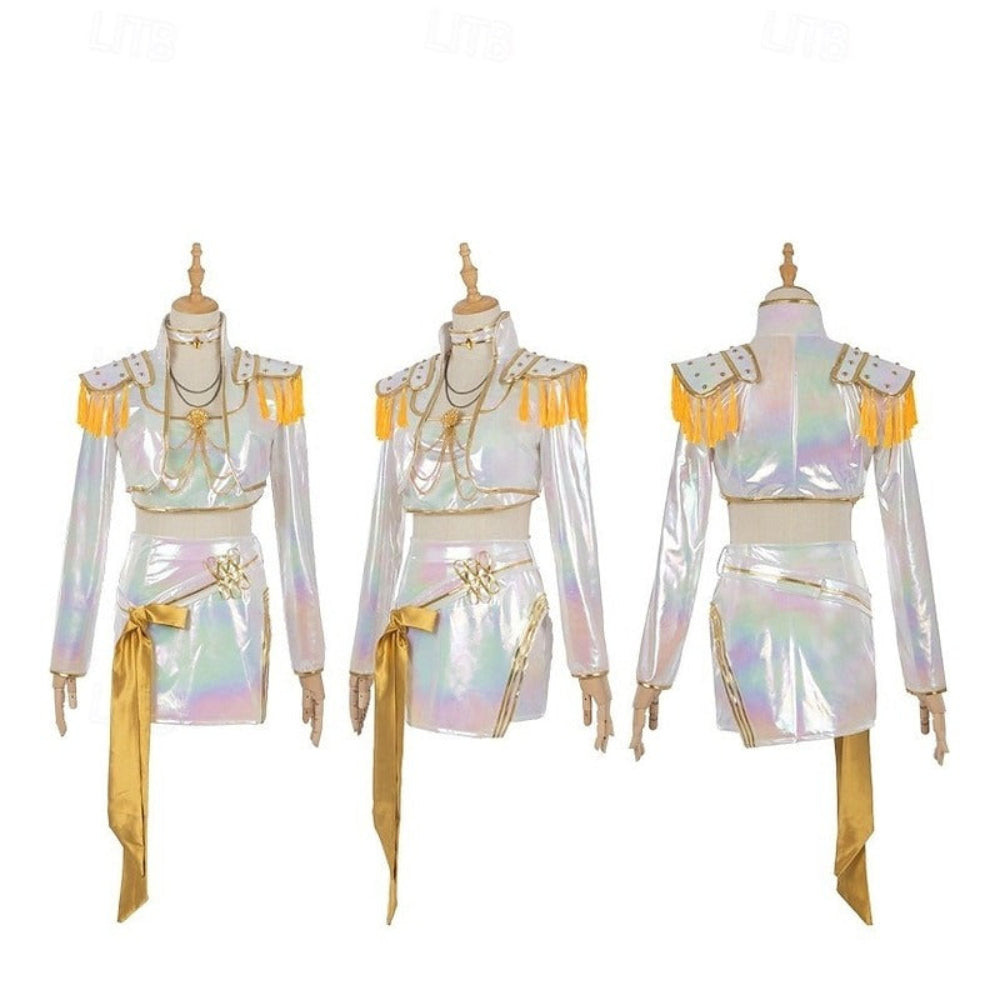 Skanto | Kpop Halloween Kostyme Jenter Holografisk Outfit