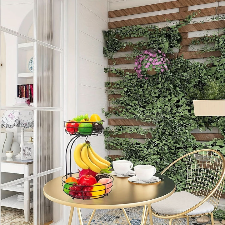 Skanto | 2-lags fruktstativ med bananstativ i skandinavisk design