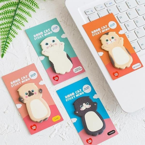 Kitty Sticky Note Memo Pad | Skanto