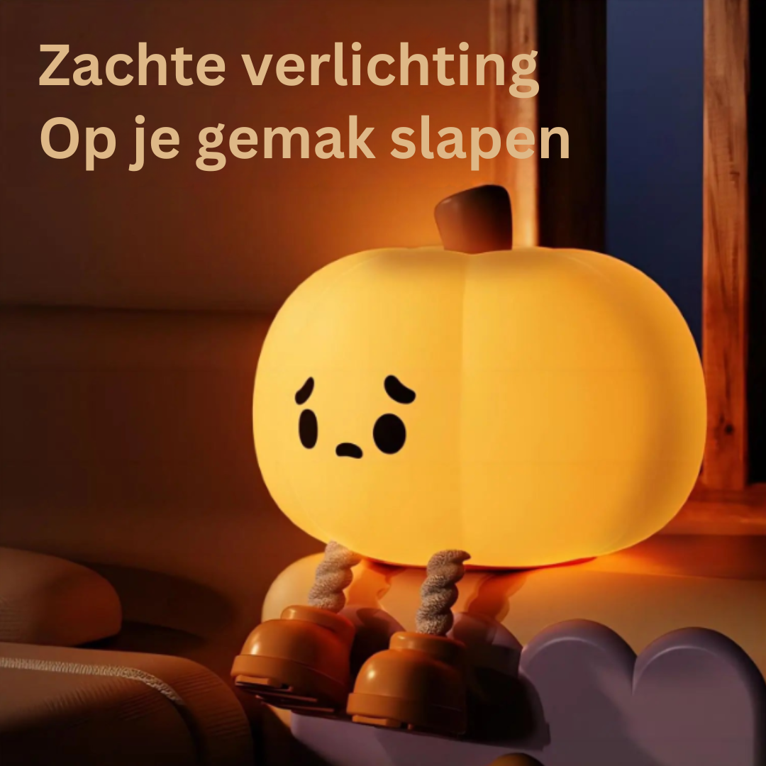 GlowPumpkin Lys - Atmosfærisk Nattlys med Varm Glød Skanto