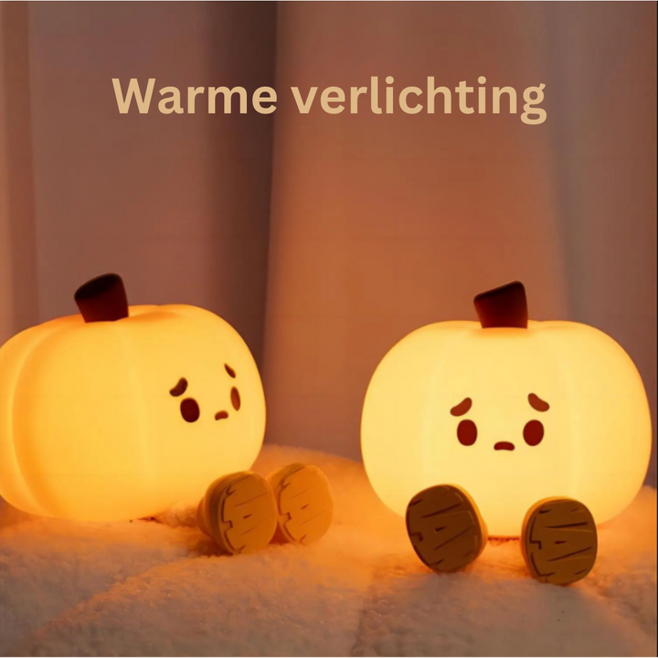 GlowPumpkin Lys - Atmosfærisk Nattlys med Varm Glød Skanto