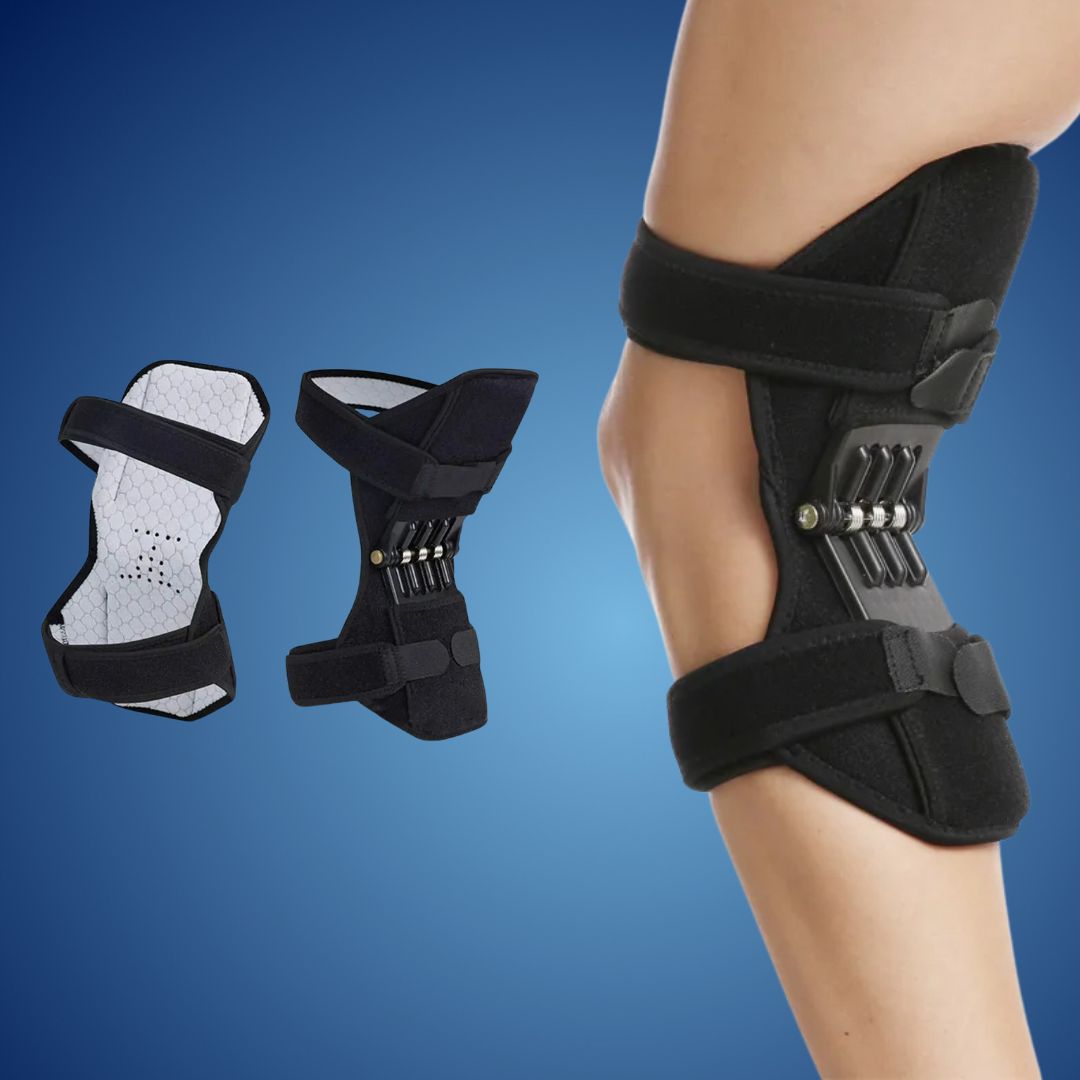 KneeGuard Pro | Sett med 2 hengslede knebandasje-stabilisatorer for smertelindring | Justerbar støtte ved kne skade - Artritt - Etter operasjon rehabilitering Skanto