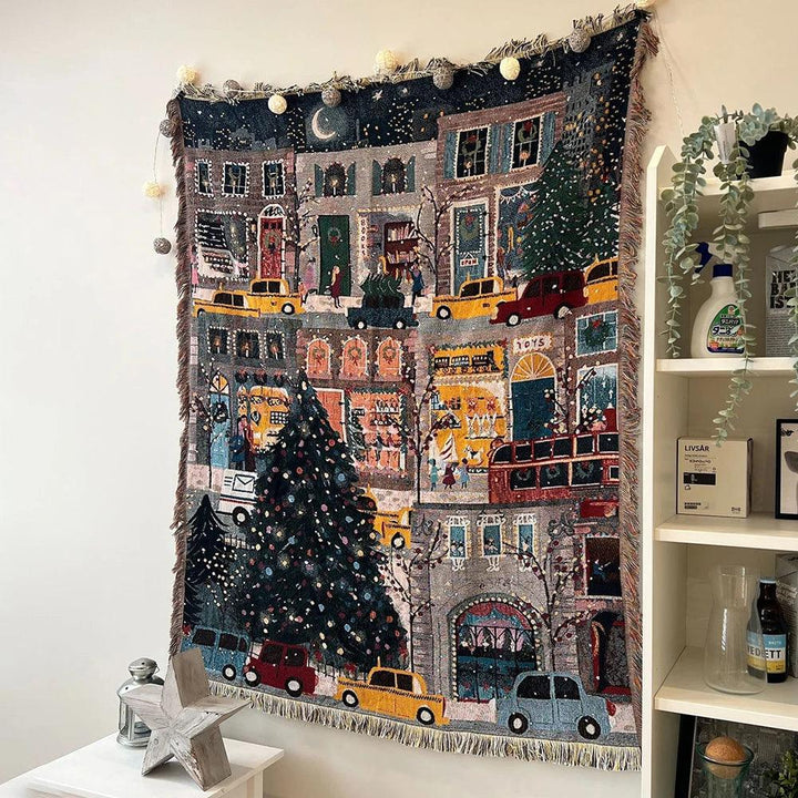 Skanto | Juleteppe med Nøtteknekkeren, Myk Fleece, Perfekt for Dekorasjon og Vinterkvelder