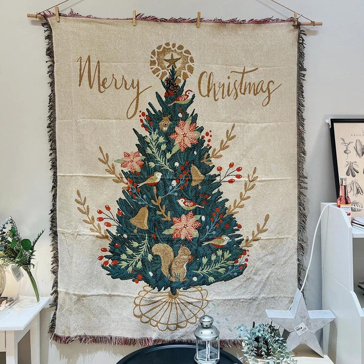 Skanto | Juleteppe med Nøtteknekkeren, Myk Fleece, Perfekt for Dekorasjon og Vinterkvelder