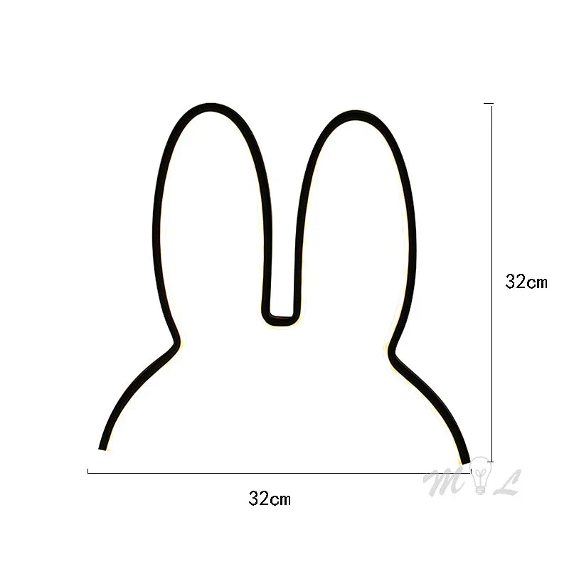 USB Oppladbar Kanin Nattlys med Omgivelsesbelysning - BunnyLight | Skanto
