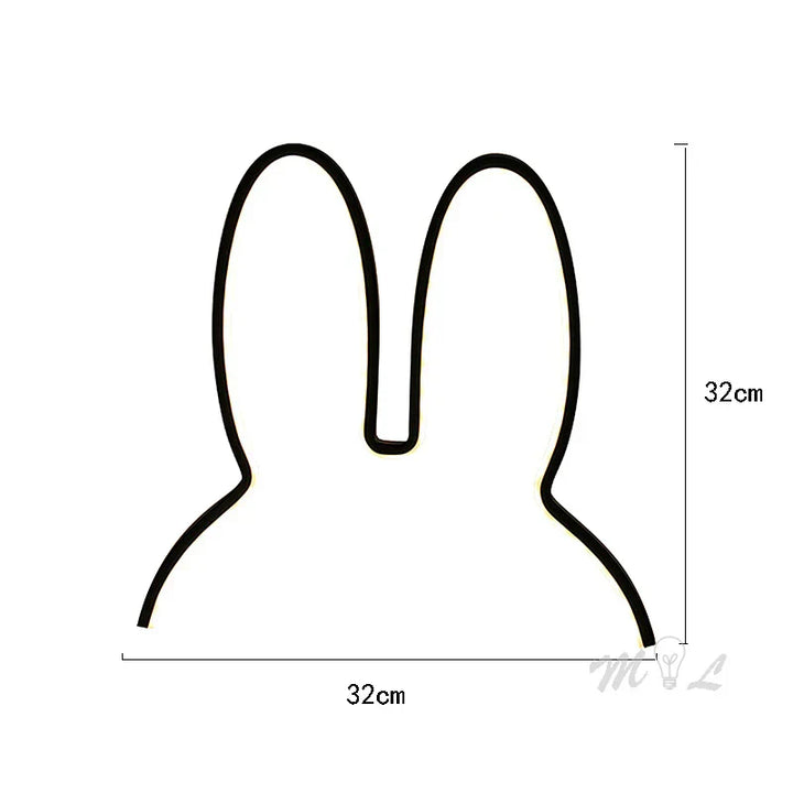 USB Oppladbar Kanin Nattlys med Omgivelsesbelysning - BunnyLight | Skanto