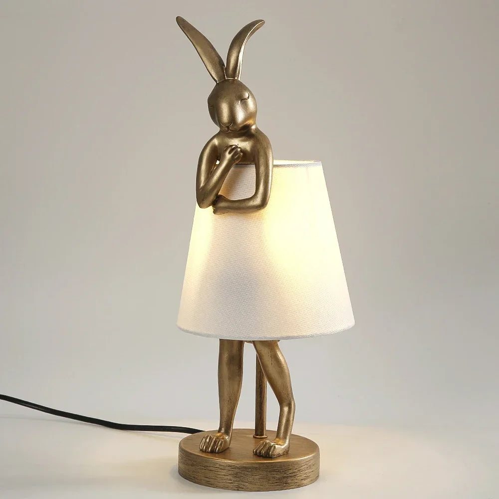 Rabbit Bordlampe – Dimmbar LED Nattlys i Moderne Design for Barnerom & Stue | Skanto