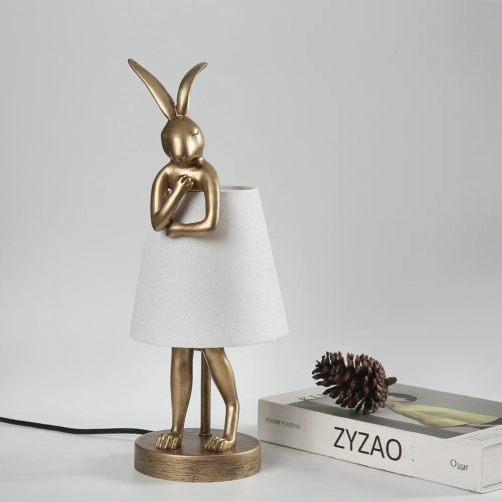 Rabbit Bordlampe – Dimmbar LED Nattlys i Moderne Design for Barnerom & Stue | Skanto