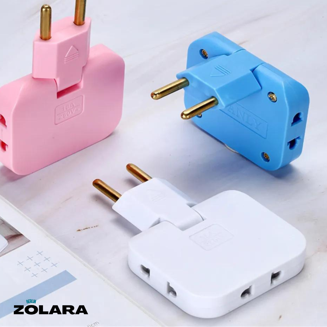Roterbar EU-stikkontaktadapter | Multi strømuttak Eco (EU) | Skanto