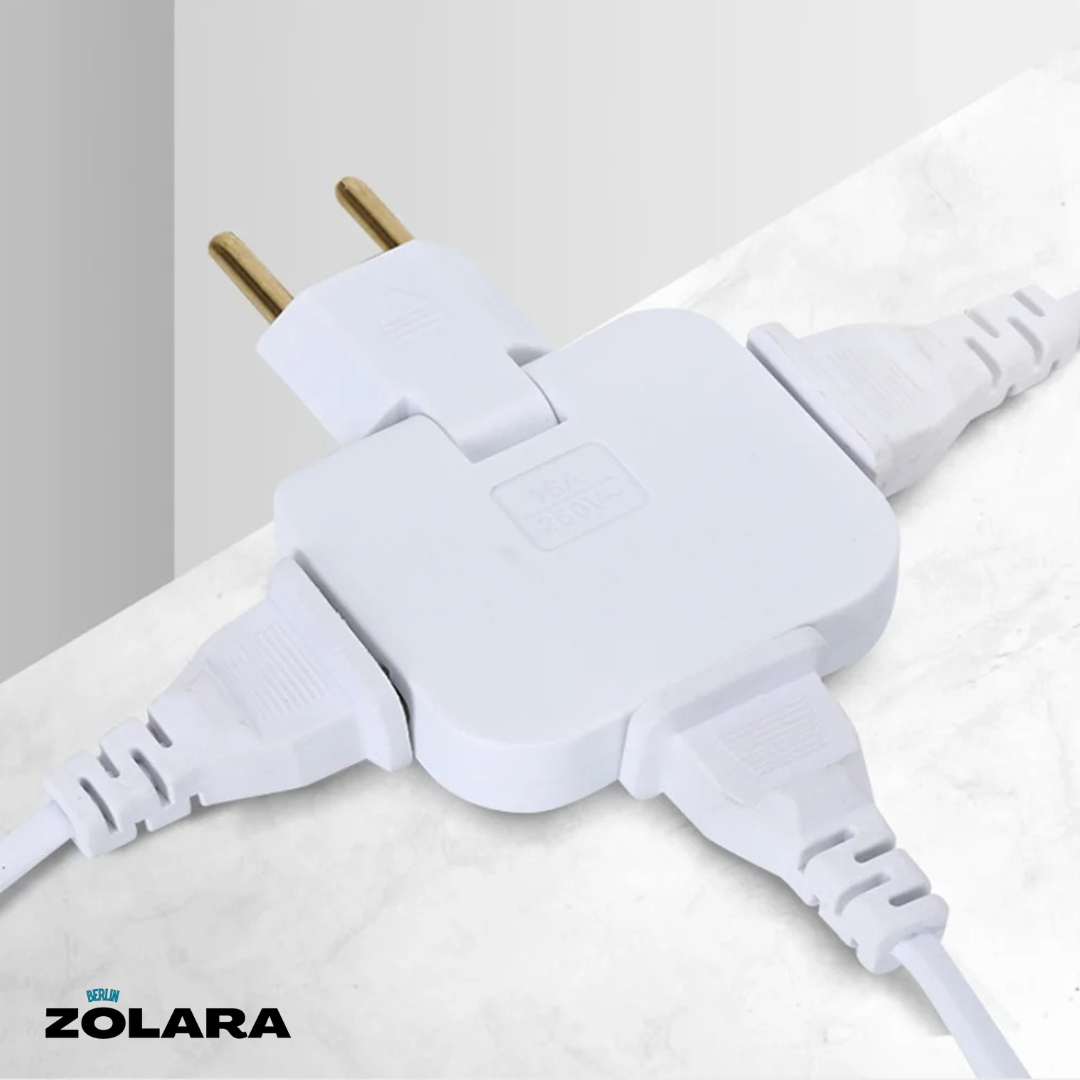 Roterbar EU-stikkontaktadapter | Multi strømuttak Eco (EU) | Skanto