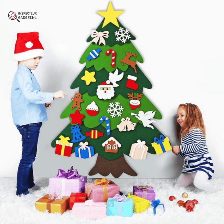 Skanto | TreeJoy Håndverk Juletre – Kreativt DIY Juletre for Barn laget av Filti