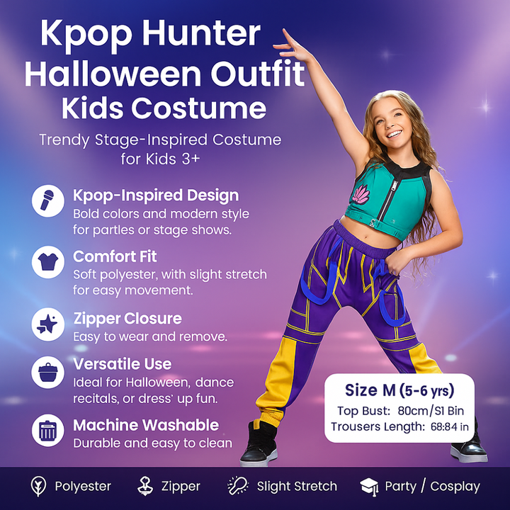 Skanto | Kpop Hunter Halloween-kostyme for barn