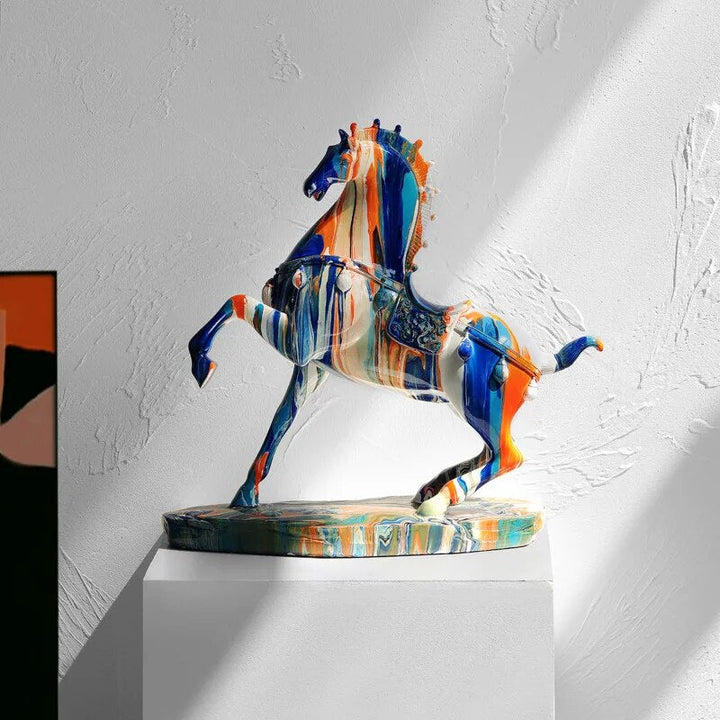 Skanto | Kunst Fargerik Okse Skulptur