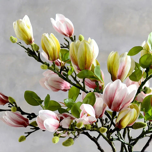 Skanto | BlijftBloei – Atmosfærisk Kunstgren med Realistiske Magnolia Blomster