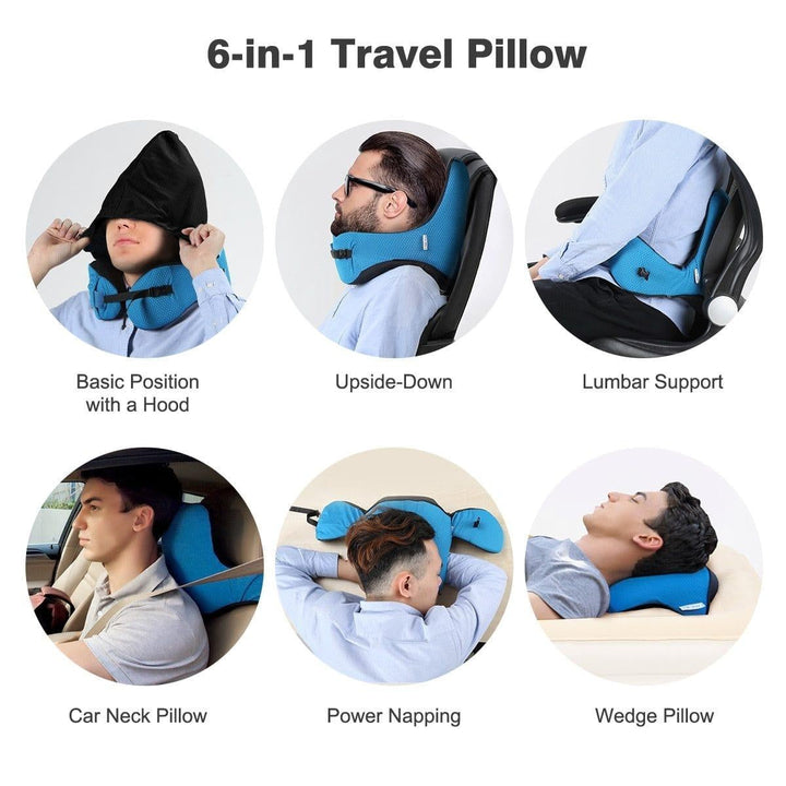 6 i 1 Ergonomisk Hette Reisepute | Skanto