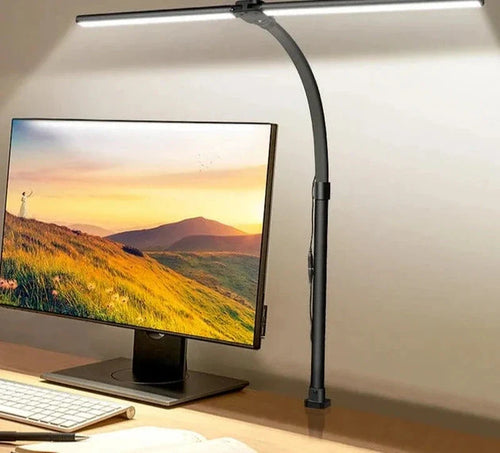 Skanto | DeskLight - Moderne Dobbelthode LED Skrivebordlampe, Stilren Kontorbelysning